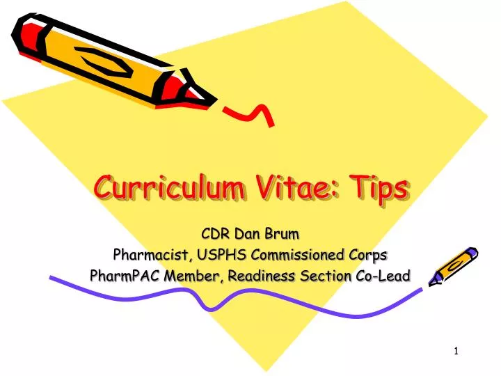 curriculum vitae tips