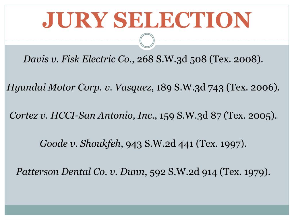 PPT - JURY SELECTION PowerPoint Presentation, free download - ID:1089758