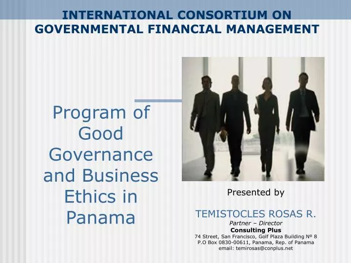 international consortium on governmental financial management
