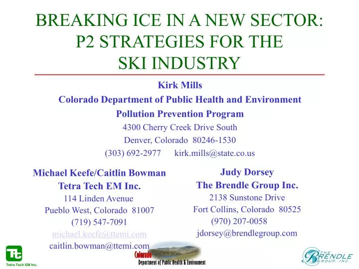 breaking ice in a new sector p2 strategies for the ski industry