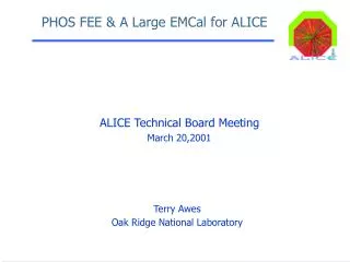 PHOS FEE &amp; A Large EMCal for ALICE
