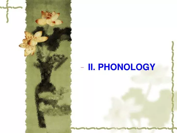ii phonology