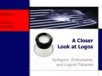 A Closer Look at Logos - slide 1