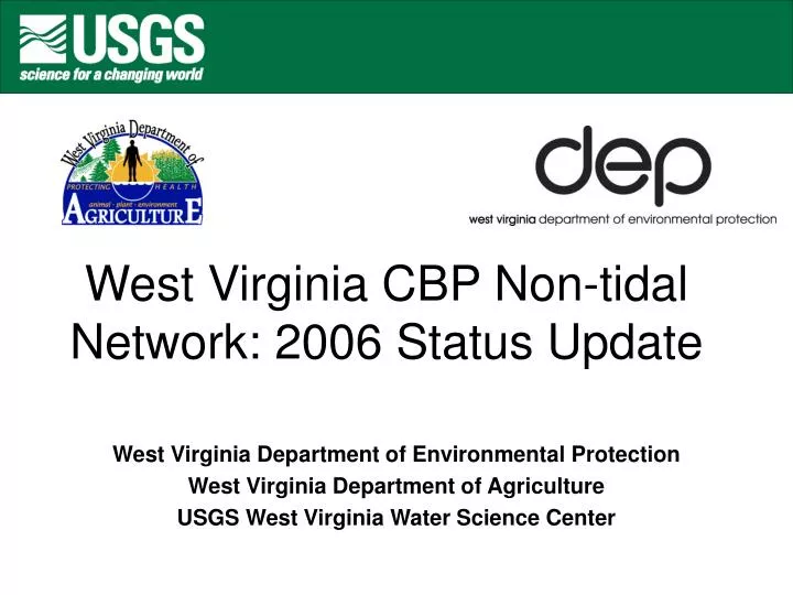 west virginia cbp non tidal network 2006 status update