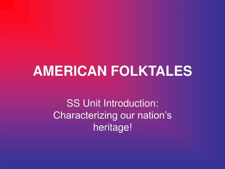 american folktales