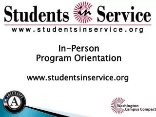 In-Person Program Orientation