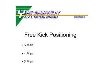 Free Kick Positioning