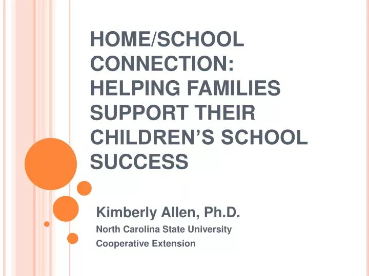 home school connection helping families support their children s school success