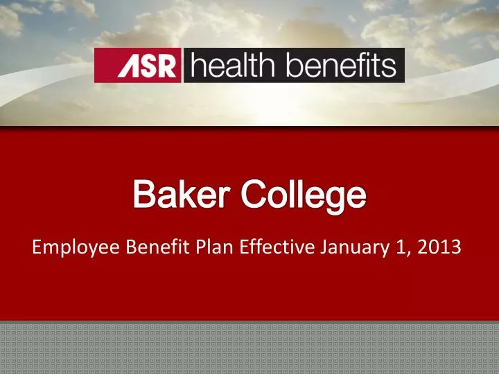employee benefit plan effective january 1 2013