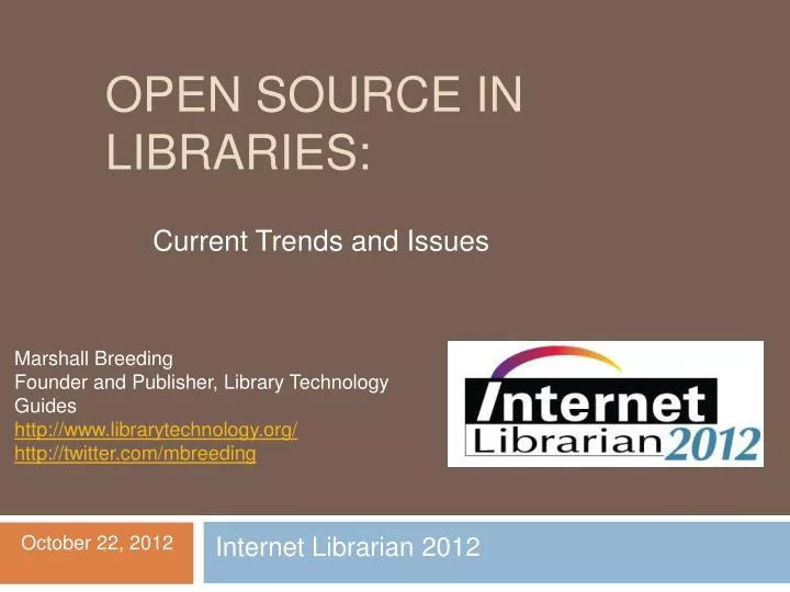 open source in libraries