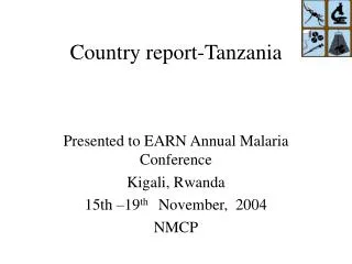 Country report-Tanzania