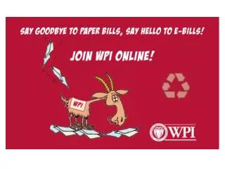 WPI e-Billing &amp; e-Payment