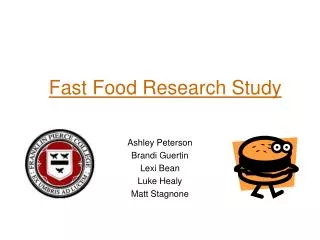 Fast Food Research Study