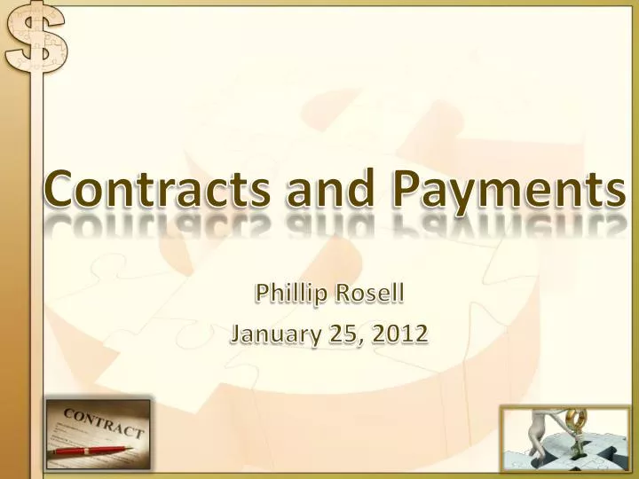 contracts and payments