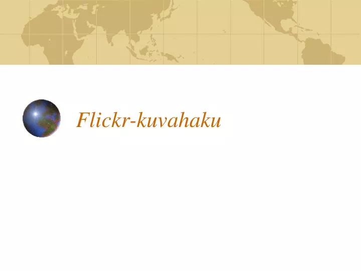 flickr kuvahaku