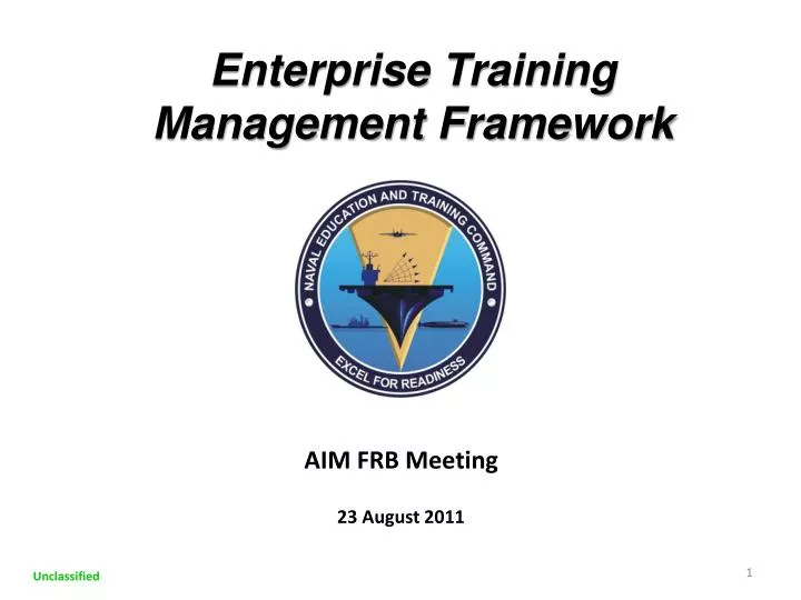 enterprise training management framework