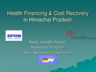 Health Financing &amp; Cost Recovery in Himachal Pradesh