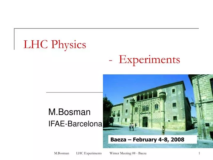 lhc physics experiments