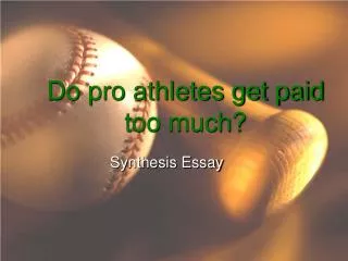 Do pro athletes get paid too much?