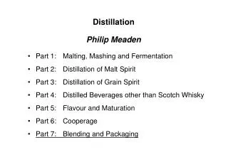 distillation