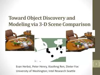 Toward Object Discovery and Modeling via 3-D Scene Comparison