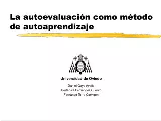 la autoevaluaci n como m todo de autoaprendizaje