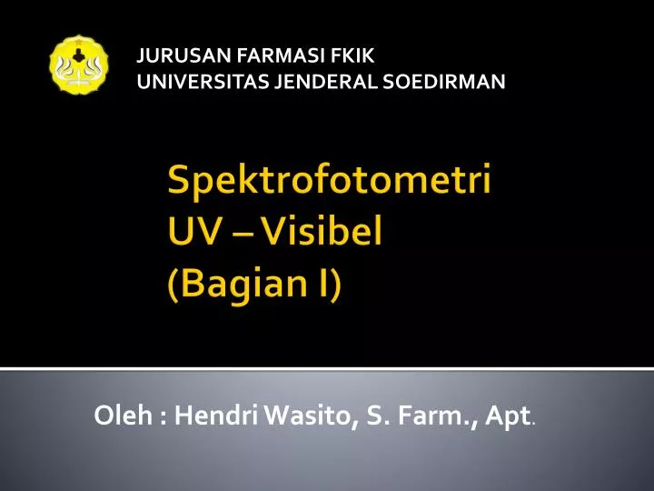 jurusan farmasi fkik universitas jenderal soedirman