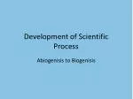 Development of Scientific Process - slide 1
