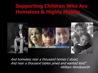Supporting Children Who Are Homeless &amp; Highly Mobile
