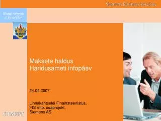 maksete haldus haridusameti infop ev