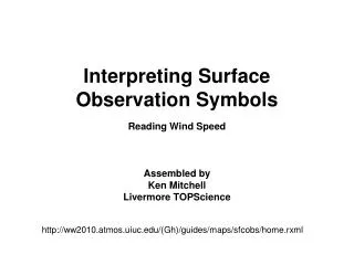 Interpreting Surface Observation Symbols