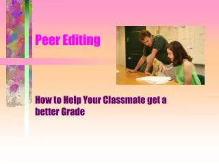 Peer Editing