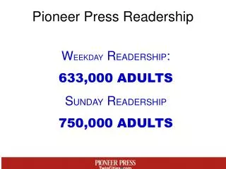 Pioneer Press Readership