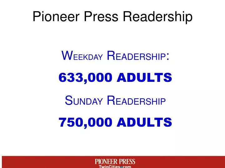 pioneer press readership
