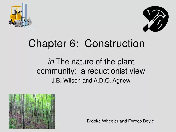 chapter 6 construction
