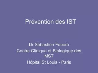 pr vention des ist
