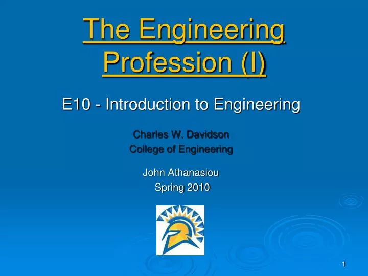 the engineering profession i