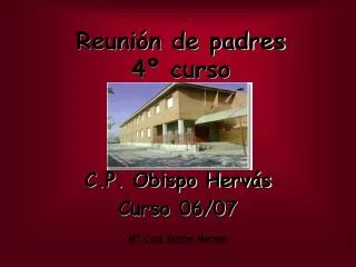 reuni n de padres 4 curso