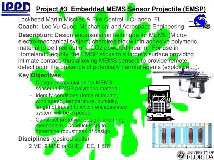 project 3 embedded mems sensor projectile emsp