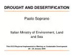 DROUGHT AND DESERTIFICATION