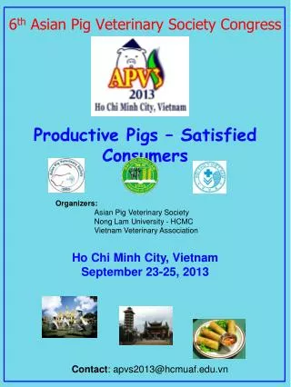 6 th Asian Pig Veterinary Society Congress