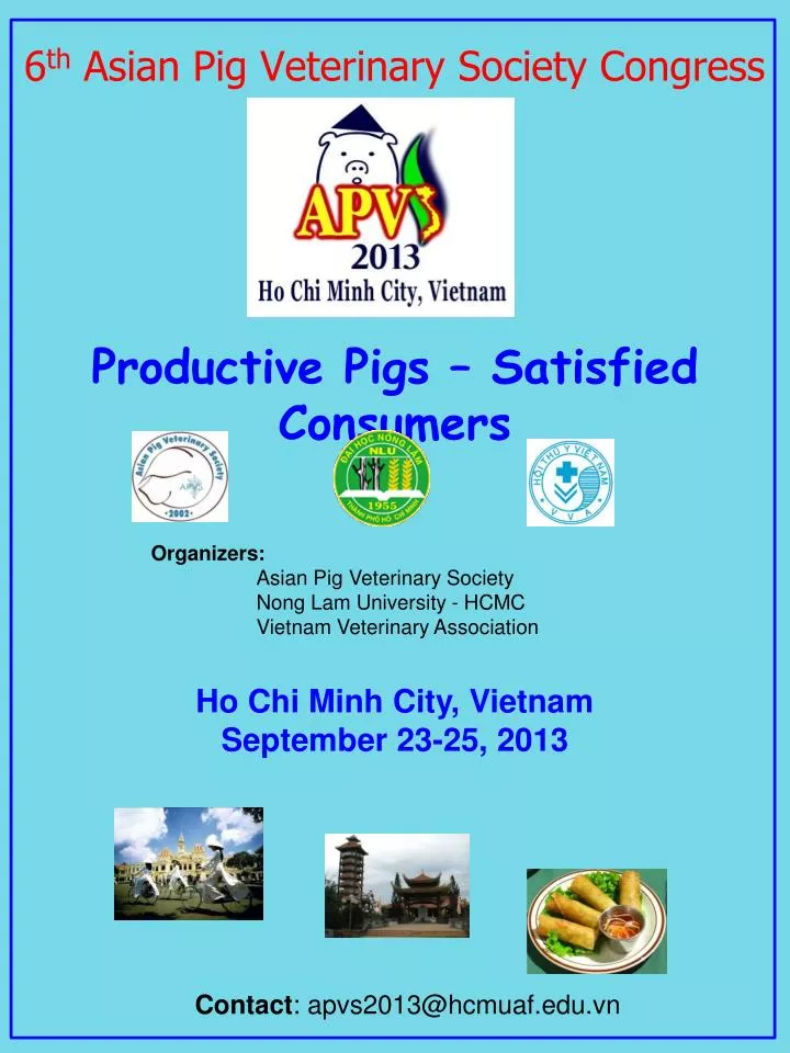 6 th asian pig veterinary society congress