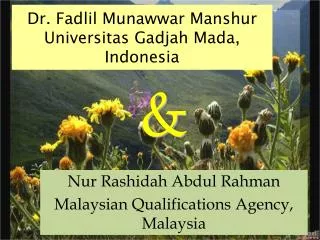 Dr. Fadlil Munawwar Manshur Universitas Gadjah Mada, Indonesia