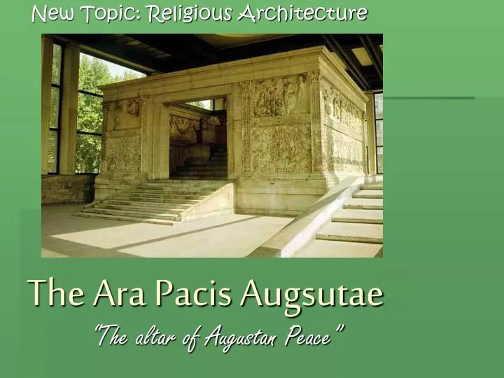 the ara pacis augsutae