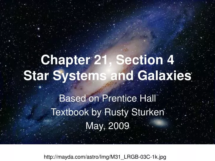 chapter 21 section 4 star systems and galaxies