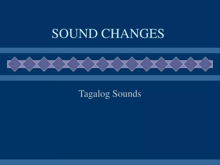 sound changes