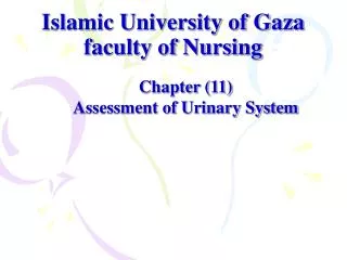 Islamic University of Gaza faculty of Nursing