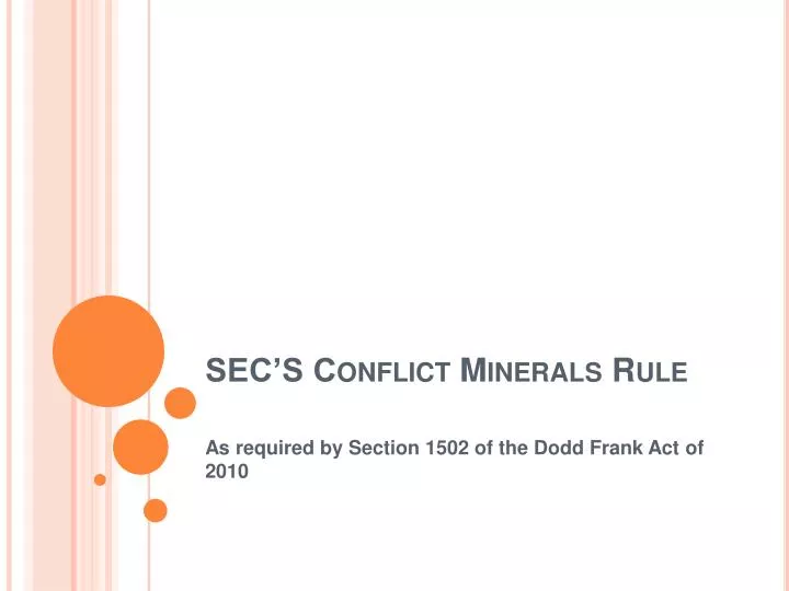 sec s conflict minerals rule