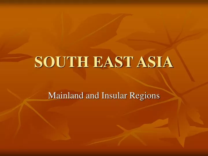 south east asia