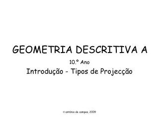 geometria descritiva a